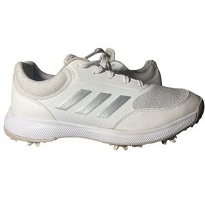 Adidas Tech Response 2.0 Golf Shoes Mens 10 White Grey Spiked FW2221